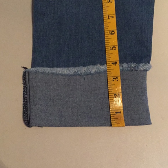 Plus Size Dark Wash Distressed Jeans - Picture 2 of 2